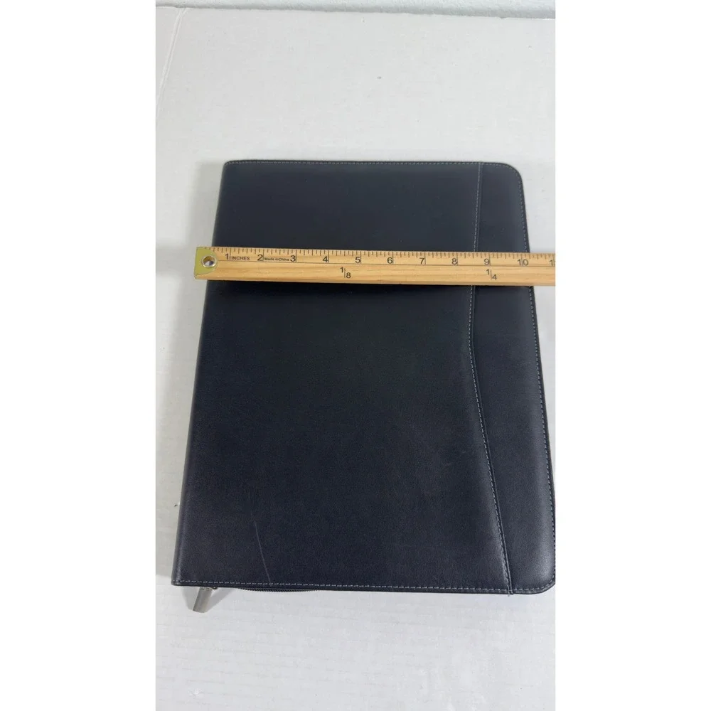 Mastery Prestige Portfolio Organizer Unisex Large Black Zip Padfolio